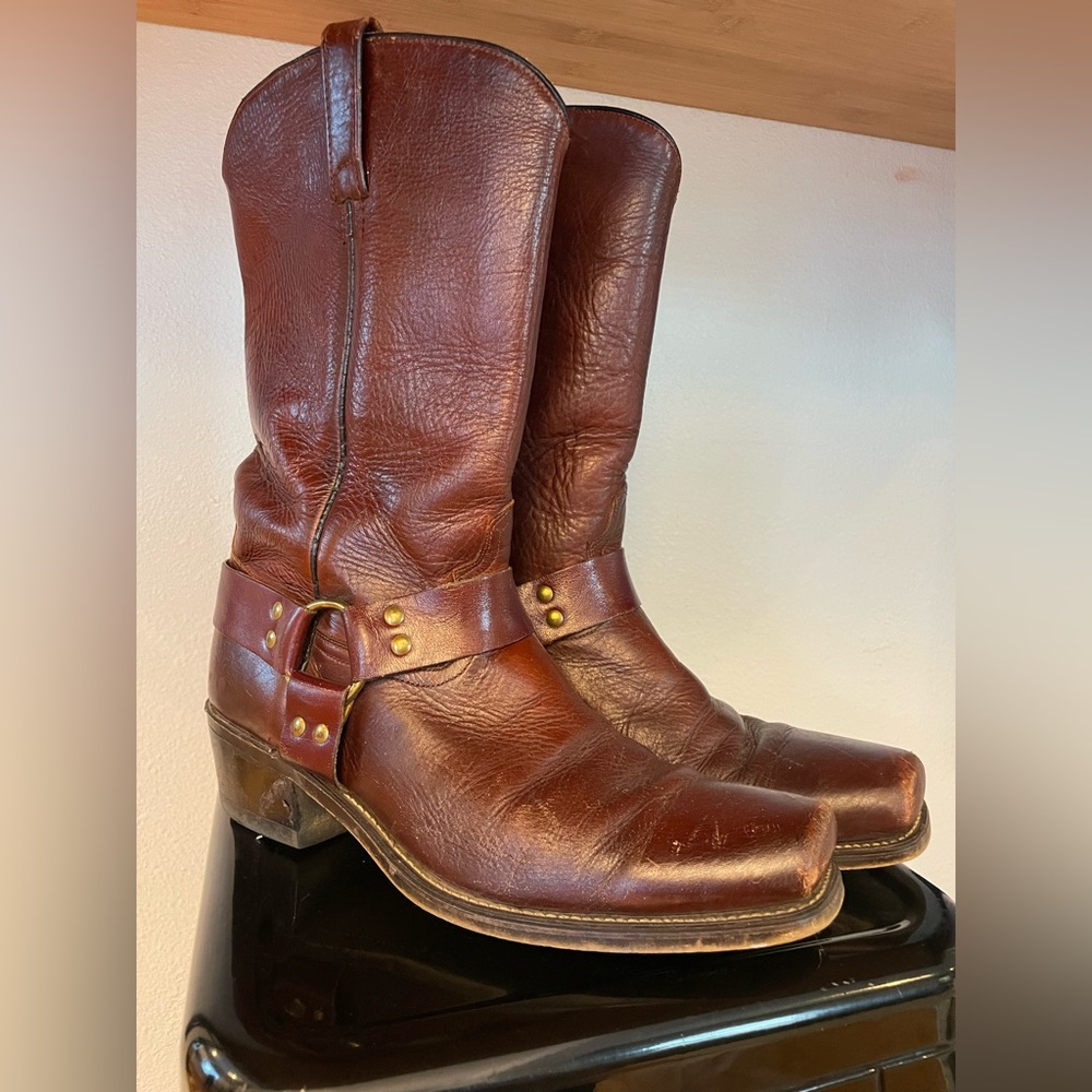Dingo Leather Harness Boots